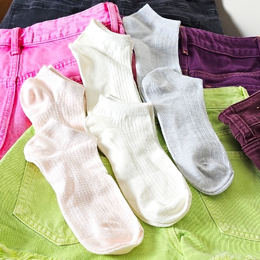 Womens Low Cut Ankle Socks 6 Pairs